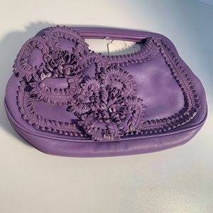 Isabella Fiore Purple Floral Wristlet